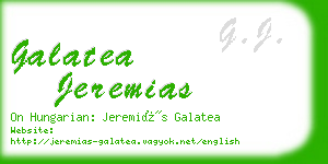 galatea jeremias business card